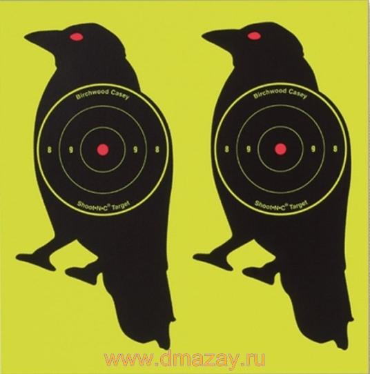             BIRCHWOOD CASEY Shoot N C Self Adhesive Targets Prairie Crow Target 8" (20 cm)  34777 RC 12